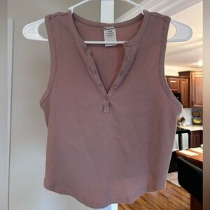 NWOT Henley Tank Top